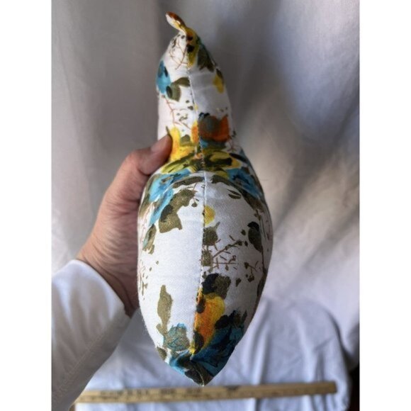 Vintage Hand Sewn Cat Shaped‎ Pillow Floral Kitty Shabby Chic Boho Cottagecore - Picture 6 of 8